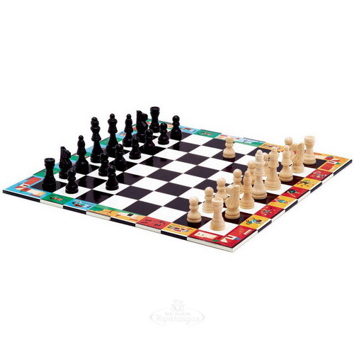 Настольная игра Шахматы и Шашки в чемоданчике Djeco