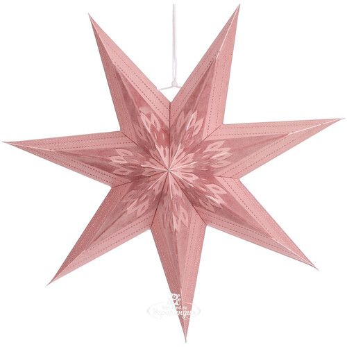 Подвесная звезда Рошато 45 см розовая Edelman