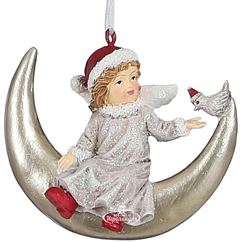 Елочная игрушка Ангел Орфелла - Лунная Сказка 8 см, подвеска Edelman