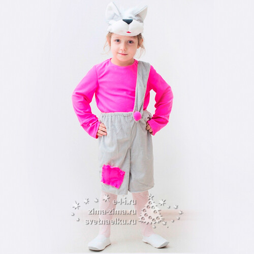 Карнавальный костюм Котёнок, рост 104-116 см, розовый Бока С