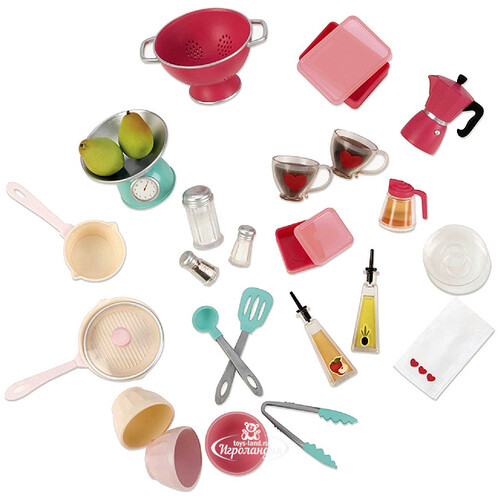 Игровой набор кухонных принадлежностей для куклы Готовим дома 29 предметов Our Generation
