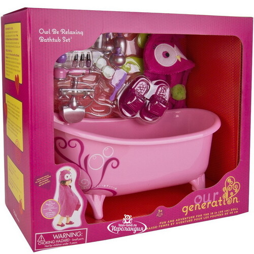 Игровой набор для куклы Моя ванна с аксессуарами Our Generation