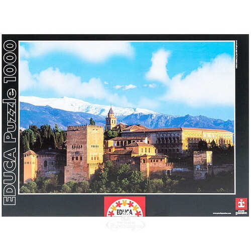 Пазл Замок Алхамбра - Гранада, 1000 элементов Educa