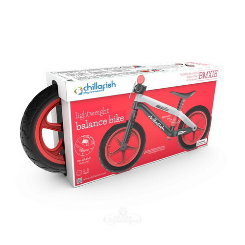 Беговел в стиле трюкового "Chillafish BMXie-RS", колеса 12", красный Chillafish