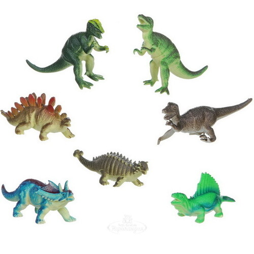 Набор фигурок Ребятам о зверятах: Динозавры 7 шт Bondibon
