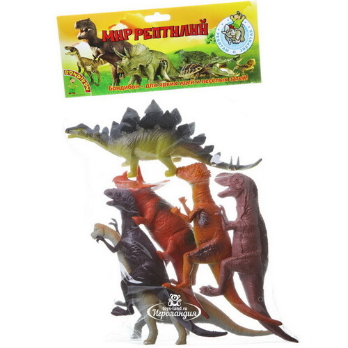 Набор фигурок Ребятам о зверятах: Динозавры 6 шт Bondibon