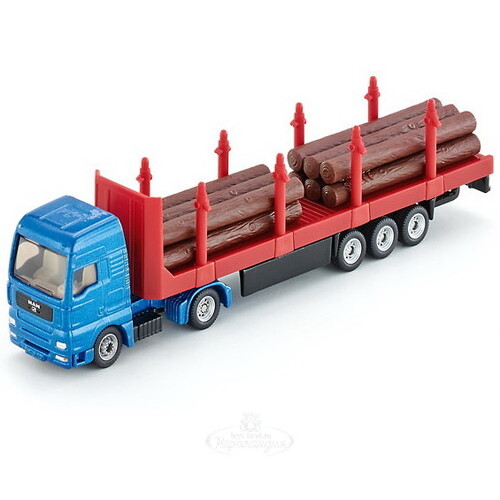 Модель грузовика для перевозки брёвен 1:87, 19 см SIKU