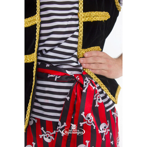 Карнавальный костюм для взрослых Пират, 50 размер Батик