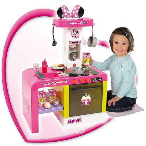 Детская кухня Cheftronic Minnie 62*47*28 см свет, звук Smoby