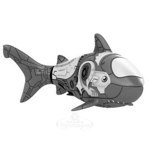 РобоРыбка Акула 7.5 см серая Zuru