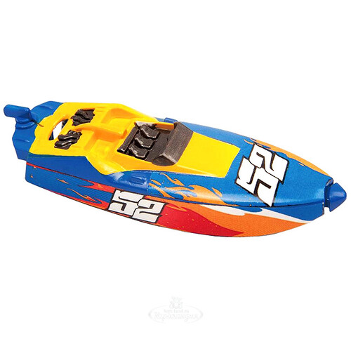 Роболодка Micro boats 7.5 см оранжевый с синим Zuru