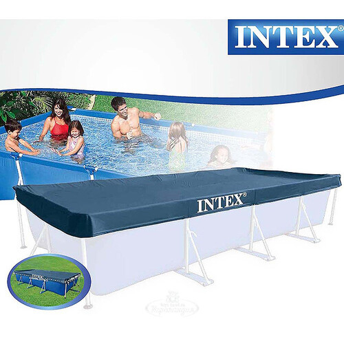 Тент для каркасных бассейнов 450*220 см INTEX