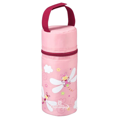 Термос-контейнер для бутылочки, розовый Baby Nova
