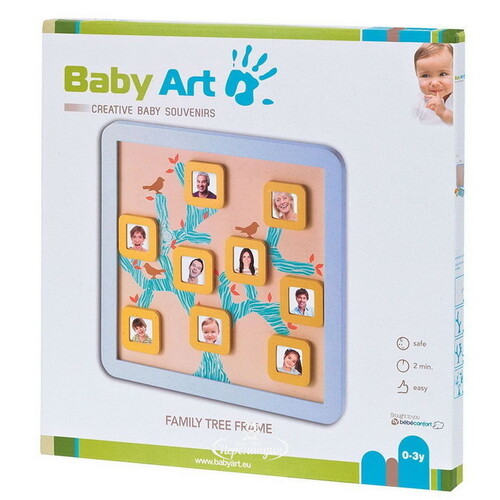 Набор рамочек Baby Art Семейное дерево с магнитной доской, 36*36 см Baby Art