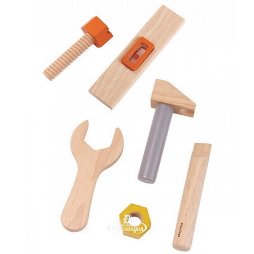 Детский набор инструментов Мастер, 7 предметов, дерево Plan Toys