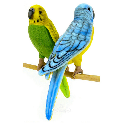 Мягкая игрушка Попугай волнистый голубой 15 см Hansa Creation