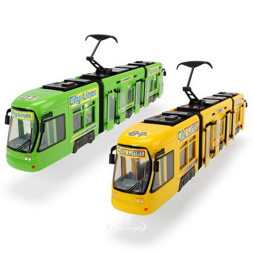 Городской скоростной трамвай 46 см желтый DICKIE TOYS