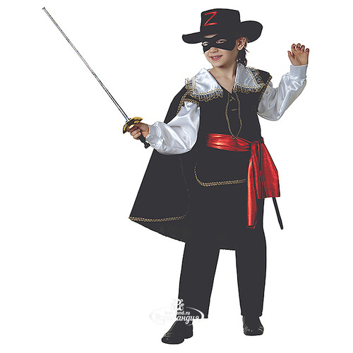 Карнавальный костюм Зорро, рост 110 см Батик