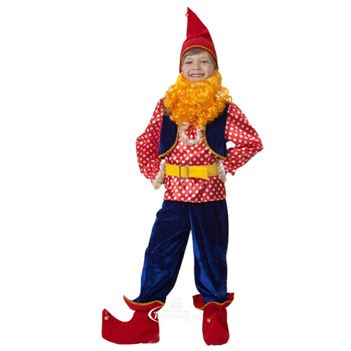 Карнавальный костюм Гном Весельчак, рост 104 см Батик