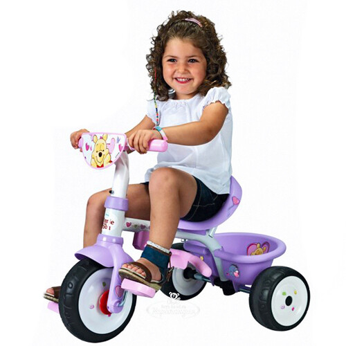 Трехколесный велосипед Smoby трехколесный Be Fun Confort - Винни Пух для девочек Smoby