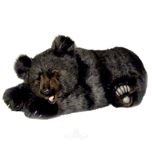 Большая мягкая игрушка Бурый медведь лежащий 80 см Hansa Creation