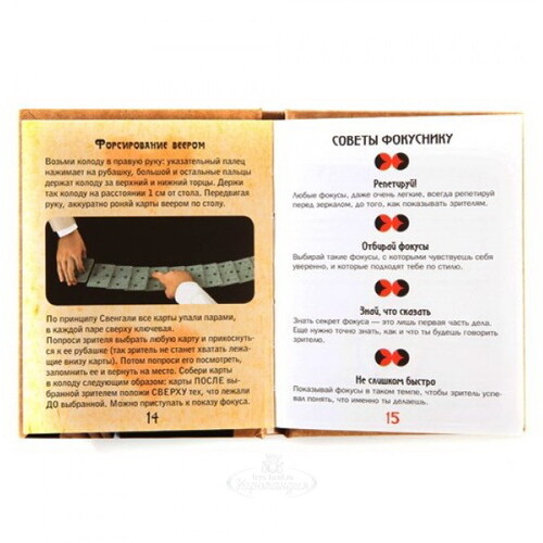 Игровой набор "Фокусы и трюки с картами Свенгали" с книгой Новый Формат