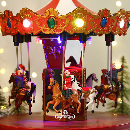 Светящаяся композиция Новогодняя Карусель Вивальди Парк 25*24 см, с движением Kaemingk