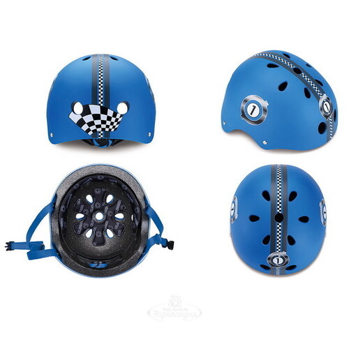 Детский шлем Globber - Гонка XXS/XS, 48-51 см, синий Globber