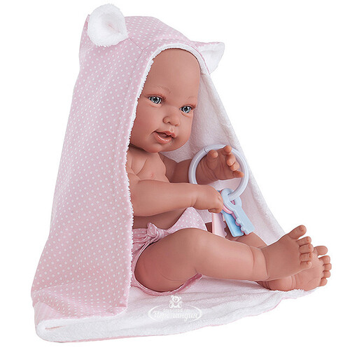 Кукла - младенец Ирена в розовом 42 см Antonio Juan Munecas