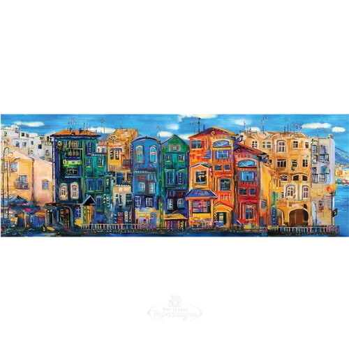 Пазл-панорама Красочный город, 1000 элементов Art Puzzle