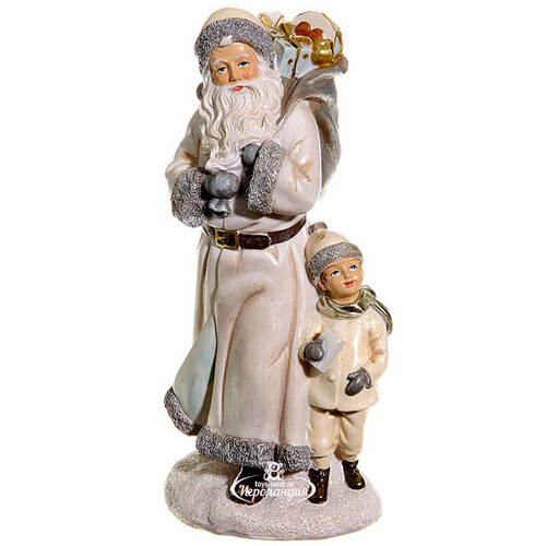 Статуэтка Санта с Мальчиком 21*11 см Kaemingk