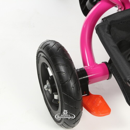 Трехколесный велосипед "Black Aqua 5588A" с ручкой и тентом, розовый Black Aqua