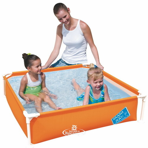 Детский каркасный бассейн Оранж 122*30 см, клапан Bestway