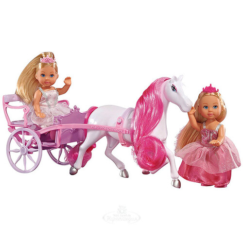 Набор кукол Еви - принцессы в карете 25 см Simba