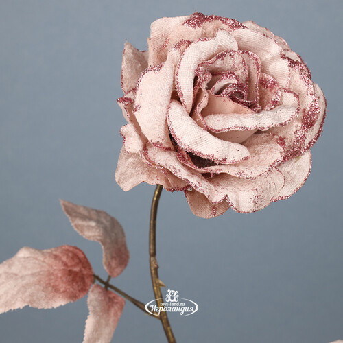Искусственная роза Аурелия 60 см розовый бутон Kaemingk