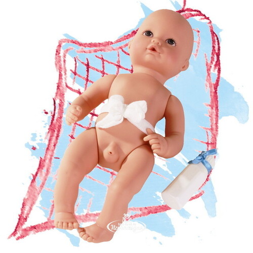 Кукла-младенец Аквини мальчик 33 см с аксессуарами Gotz