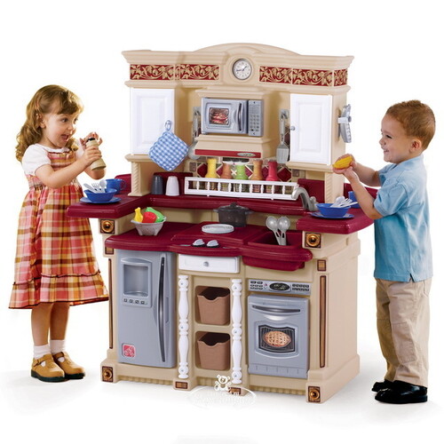 Детская кухня для вечеринок 111*101*44 см 33 предмета Step2
