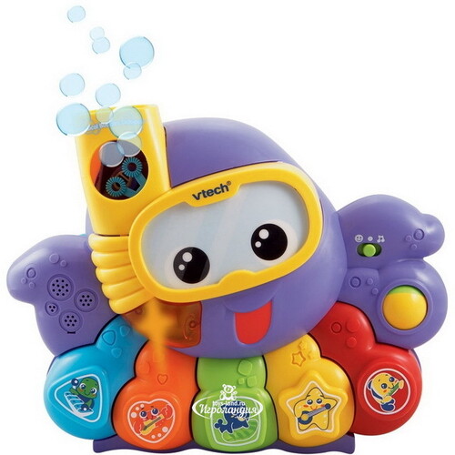 Обучающая игрушка для ванны с мыльными пузырями Осьминог 29 см Vtech