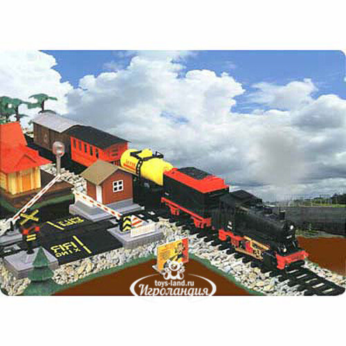 Железная дорога "Royal Express", 10.4 м, 99 элементов, звук, свет, дым, уцененный Golden Bright