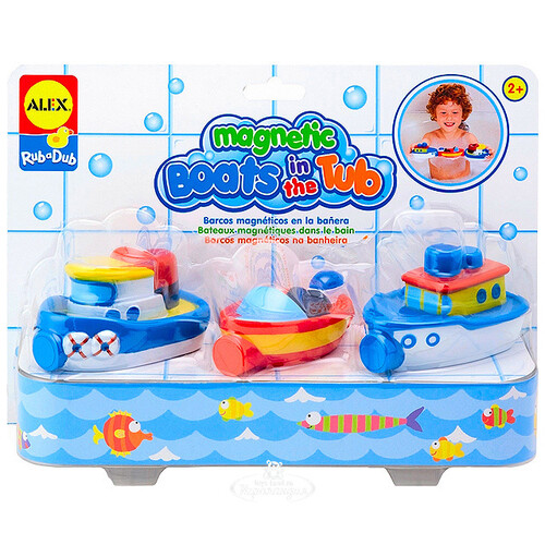 Игрушка для ванной Магнитные лодки Alex