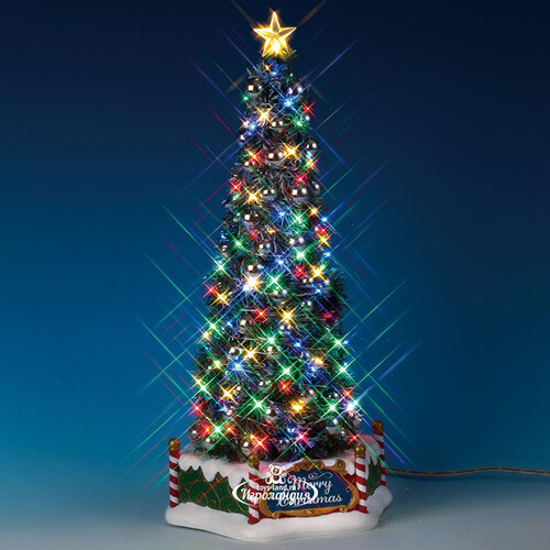 Рождественская елка, 34 см, музыка, подсветка Lemax
