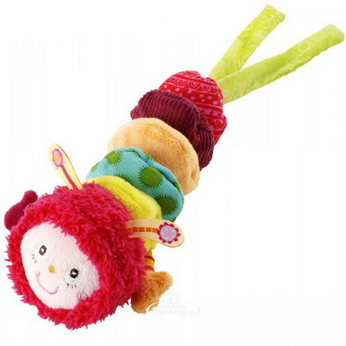 Мягкая игрушка-подвеска Гусеница Джульетта с вибрацией, 19*8 см Lilliputiens