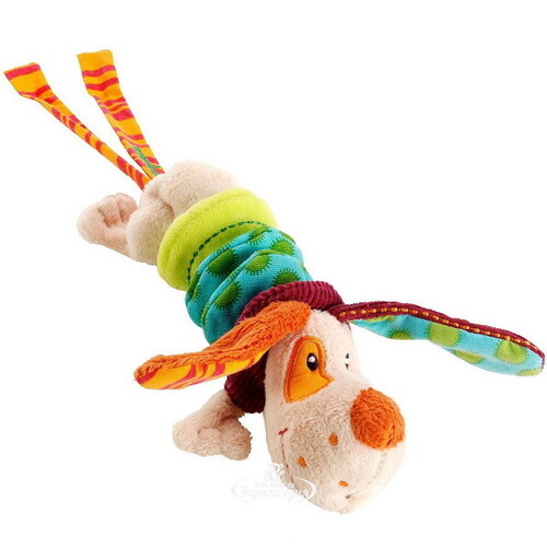 Мягкая игрушка-подвеска Собачка Джеф с вибрацией, 19*8 см Lilliputiens