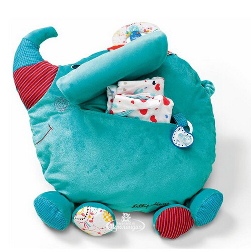 Мягкая игрушка-подушка Слоненок Альберт 44*40*10 см Lilliputiens