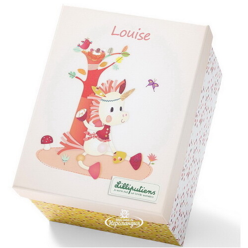 Мягкая игрушка Единорожка Луиза 20 см, подарочная коробка Lilliputiens