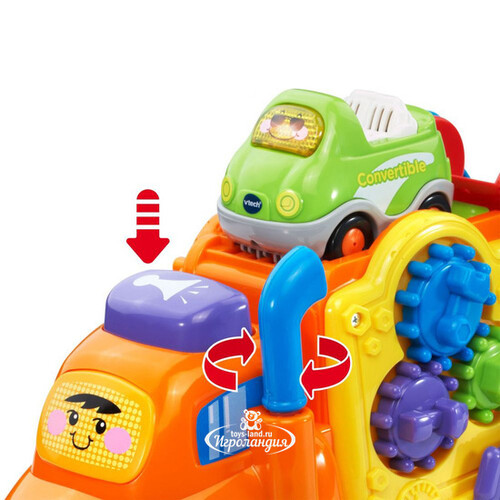 Обучающая игрушка Автовоз Бип-Бип Toot-Toot Drivers с 1 машинкой, со светом и звуком Vtech