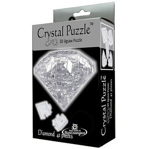 3D пазл Бриллиант, 8 см, 41 эл. Crystal Puzzle