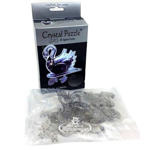 Головоломка 3D Черный Лебедь, 8 см, 44 эл. Crystal Puzzle