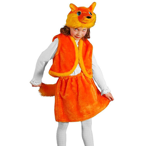 Карнавальный костюм Лисенок, юбка, рост 104-116 см Бока С