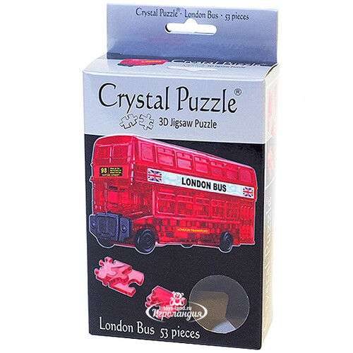 3Д пазл Лондонский автобус, 53 элемента Crystal Puzzle